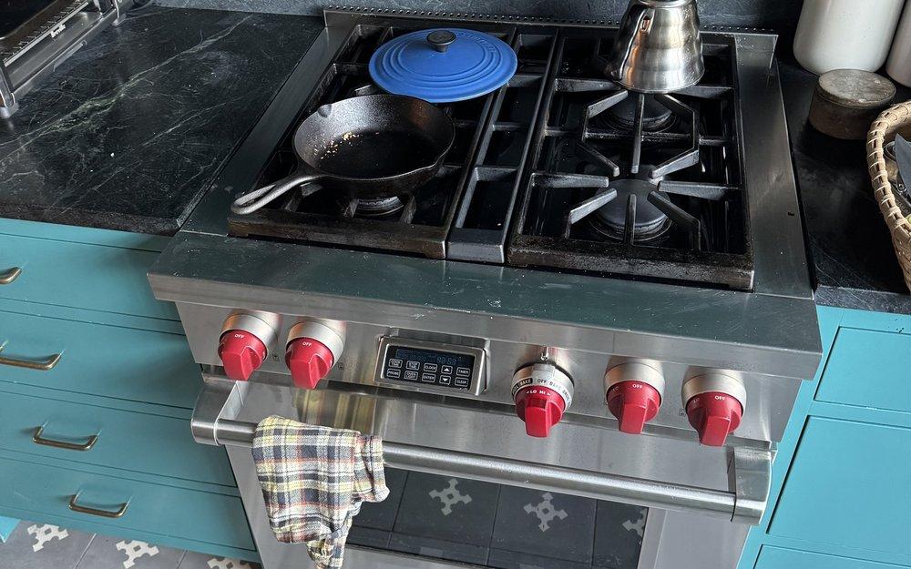 Wolf range repair in DUMBO Brooklyn loft kitchen